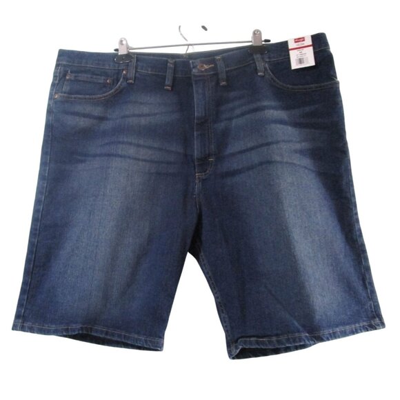 Wrangler Five Star Premium Mens Relaxed Fit Denim Shorts Size 44 Blue NWT - Picture 1 of 16